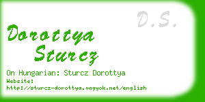 dorottya sturcz business card